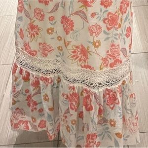 Floral maxi skirt